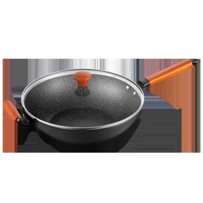 China Wholesale Viable 12inch Non Stick Different Color Customized Design Deep Waist Aluminum Wok Pan for sale