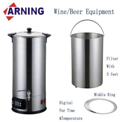 China Double Tanks With Two Dispensers Home Beer Brewing Equipment With Mash Lauter Tun In 30L for sale