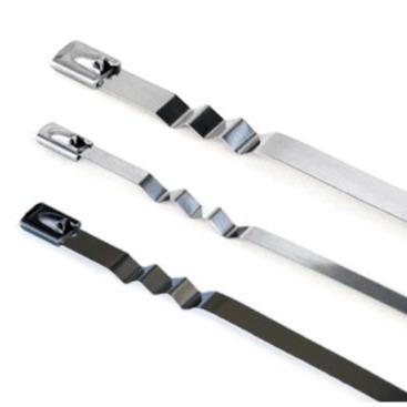 China Stainless Steel Steel Cable Ties Spring Type for sale