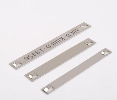 China Stainless Steel Steel Label Name Plate18x89mm for sale