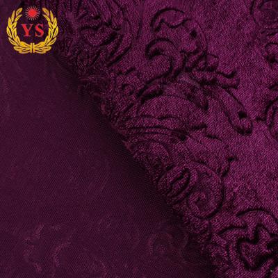 China Sustainable Top Selling Plain Embossed Upholstery Turkey Velvet Fabric For Curtains for sale