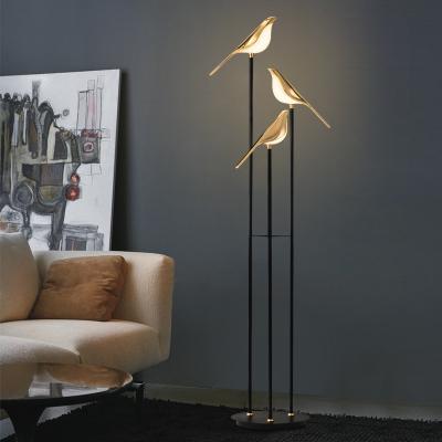 China Lighting Functions Like Indoor Lighting Standing Floor Lamp With Bird Shade for sale