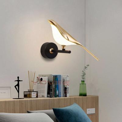 China Lighting new modern minimalist led decorative led indoor wall light bird wall lamp bed light living room wall light functions for sale