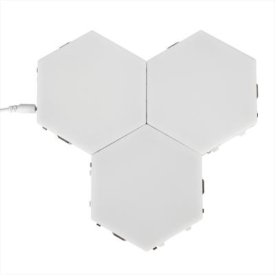 China New-designed led wall light honeycomb hexagon magnetic touch led lights DIY Quantum wall lights for home for sale