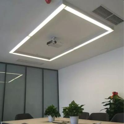 China modern shop office decoration plastic round/square flush surface/led linear ceiling mounted pendent lighting ALS5575 for sale