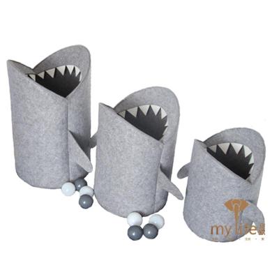 China Folding Dirty Hamper Nordic Household Storage Toy Storage Box Clothes Dirty Laundry Hamper For Clothes Shark Storage Male With Low Price for sale