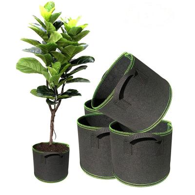 China 3 5 7 10 15 20 25 50 65 100 200 Eco - Friendly 400 Gallon Fabric Planting Felt Grow Bags for sale