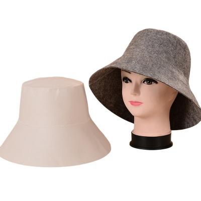 China Sustainable white or gray hat vaporarium felt sauna hat women and men sauna accessories for sale