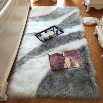 China Wholesale Washable Luxury Faux Fur Mat Soft Plush Rug Home Products Living Room Floor Round Carpet for sale