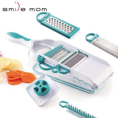 China Sustainable Kitchen Tools Mandoline Slicer Vegetable Cutter Smart Mom Smile Pro Mandoline for sale