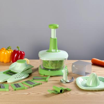 China Sustainable Kitchen Accessories Drain Multifunctional Vegetable Basket Slicer Cutter for sale