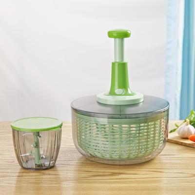 China Sustainable Kitchen Appliances Tool Plastic Salad Spinner And Chopper Set for sale