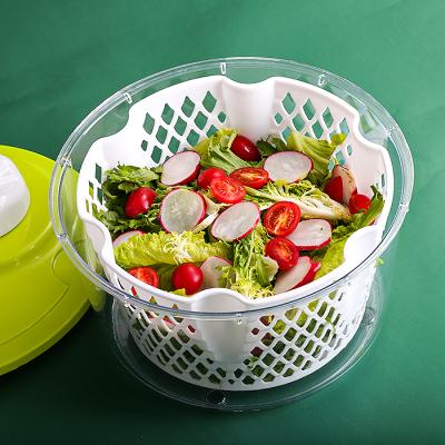 China Sustainable Hot Sale Multifunctional Salad Spinner Plastic Salad Spinner Dryer For Kitchen for sale