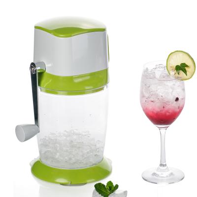 China Household Wholesale 1.5L Plastic Manual Hand Home Use Manual Ice Crusher Shaver for sale