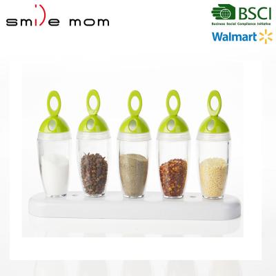 China Viable Fast Delivery Plastic Spice Rack Spice Containers Spice Jars Set Wholesale for sale