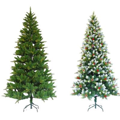 China Cheap 210cm Flame Retardant And Eco-friendly PVC Artificial Christmas Tree For Xmas Christmas Decorations Supplies for sale