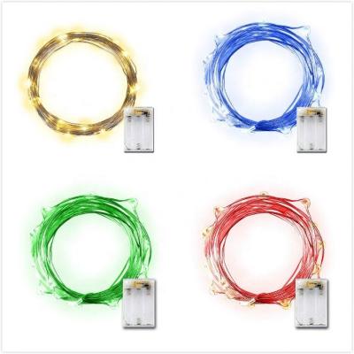 China Led Battery Box String Light Luces Navide Copper Wire Christmas Light Battery Operated Fairy Lights For Outdoor Inddor Tree Decorations for sale