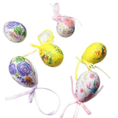 China Christams Home Decoration Customized Christmas Creative Decorative Hanging Multi Color Easter Eggs Toys Foam DIY Crafts Home Ornament for sale