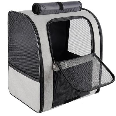 China Outdoor Carryiny Pet Carrier Outdoor Carryiny Pet Carrier Mesh Backpack Window Folding Folding Puppy Cat Dog Bag for sale