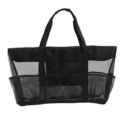 China 2021Summer High Quality Extra Large Capacity Storage Mesh Handbags Cusual Beach Woman Hot Selling Shopping Bag for sale