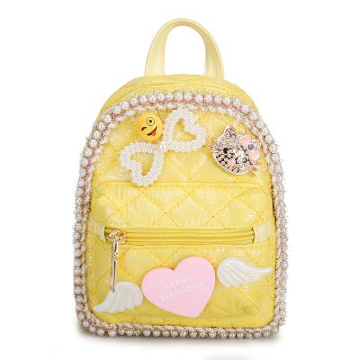 China Mini School Anti-theft Bag Kids Kindergarten Cute Princess Girls Cross - Body Backpack Stylish PU Toddler Backpack for sale