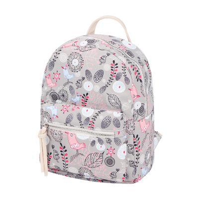 China Travel leisure polyester printing woman backpack teenager anti-theft cross - body school bag manufacturers school satchel for sale