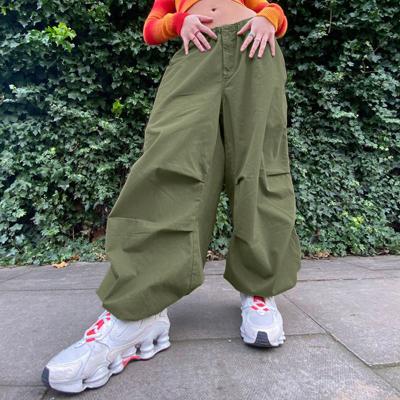 China Anti-Wrinkle Stain Fashion Custom Ladies Basic Plus Belt Waist Solid Color Sports Casual Pants Overall Pocket Jogging Pants for sale