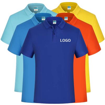 China Hot Selling High Quality Anti-Shrink Stain Work Uniform Business Polo Shirt Embroidered Cotton Polyester Men's Plain Golf Custom Logo for sale