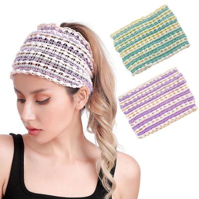 China New Breathable Adjustable Elasticity Wholesale Spot Sports Headband Elastic Headband No Trace No Pressure Sports Hair Protection Yoga Gym Loose Fitness for sale