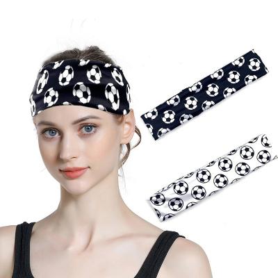 China New Breathable Adjustable Elasticity Wholesale Spot High Elastic Pattern Printing Sports Headband Sports Yoga Fitness Equipment for sale