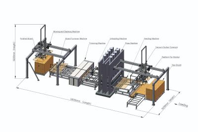 China 4X8 Short Cycle Melamine Press Hot Press Machine For Particle Board for sale