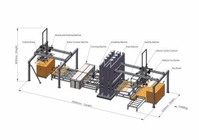 China Furniture Board Hot Press Machine For Industrial Laminate 1400Ton for sale