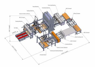 China Melamine Mdf Laminate Hot Press Machine 900kg 2 Density for sale