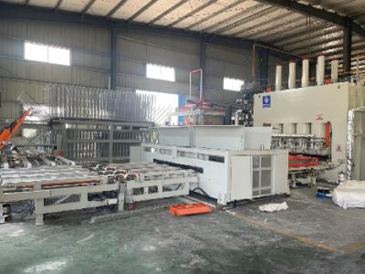 China MDF Making Machine Board Hot Press Automatic Short Cycle Laminated Production Line for sale