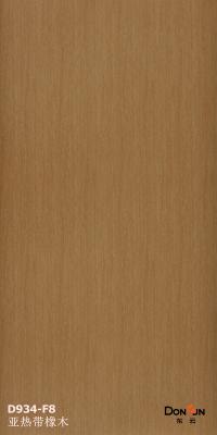 China E1 Glue Brown Decorative Wallpaper Roll For Door Furniture Spc Wall Panel for sale