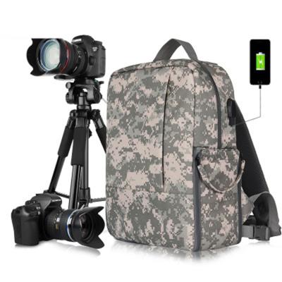 China Multifunctional Professional Fashionable Camera Backpack Double Shoulder Package Outdoor Camera Travel Photo Bag for sale