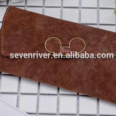 China Mickey Mouse Portable Large Capacity Latch Design Long Wallet PU Lady Waterproof Hot Selling Long Wallet for sale