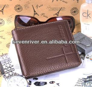 China Leather Seven River Genuines Hot Selling Crossbody Leather Custom Mens Wallets for sale