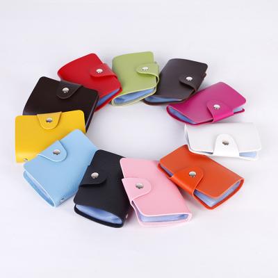 China Cheap Credit Card 24 Card POS PU Leather ID Business Credit Card Holder Bag for sale