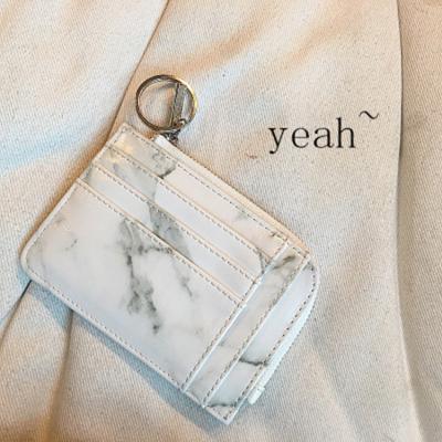 China New Main Bag Mini Fashion ID Card Holder Coin Marbled Wallet For Outdoor for sale