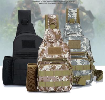 China Oxford Cloth Fashion Camouflage Tactical Chest Bag Outdoor Sports Bag Increase Shoulder Bag for sale