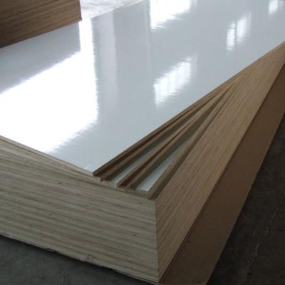 China The Moisture Proof Or Melamine Side White Colored Laminate Plywood 18mm Sheet Price for sale