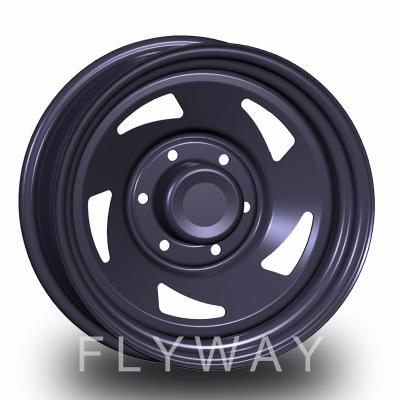 China 4x4 Wheels 16 17inch Flyway FX006 4x4 Wheel Steel Rim 15 For Offroad for sale