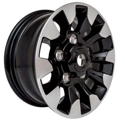 China Flyway Size 18x8.0 5H165.1 Aluminum Alloy Wheel For Land Rover Defender Black Diamond Cut for sale