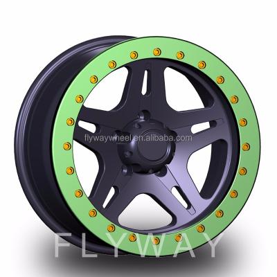 China Hot Sale FR105A 17x9.0 Aluminum Flyway Beadlock Alloy Wheel Rim For Offard Suv Cars for sale