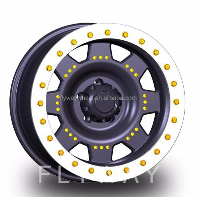 China Hot Sale H803 17x9.0 18x9.0 4x4 Alloy Flyway Beadlock Alloy Wheel Rim For Offroad Cars for sale