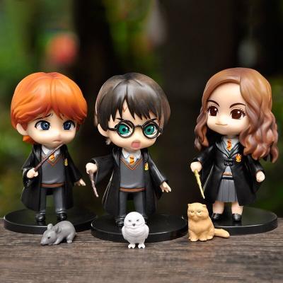 China Magical Cartoon Toy Custom Harry Potter Potter Anime Characters Academy Ron Weasley Hermione PVC Figure Capsule Toys Doll for sale