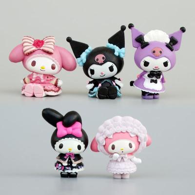 China Cartoon Toy Custom Blind Box My Melody Figure Anime Figure Kawaii Melody Kuromi Kt Cat Action Figures PVC Custom Blind Box for sale