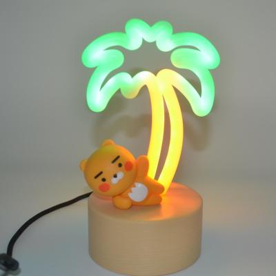 China Custom Cartoon Toy Vivid Toys Gifts With LED Lights Pet Toy Bear Lamp Figures for sale