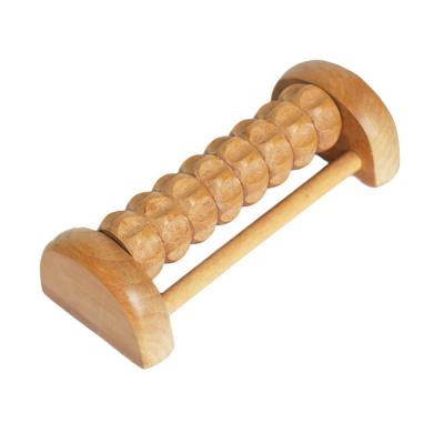 China Custom Logo Various Wooden Foot Massager Foot Massager Double Roller For Relax Relieve Plantar Fasciiti for sale